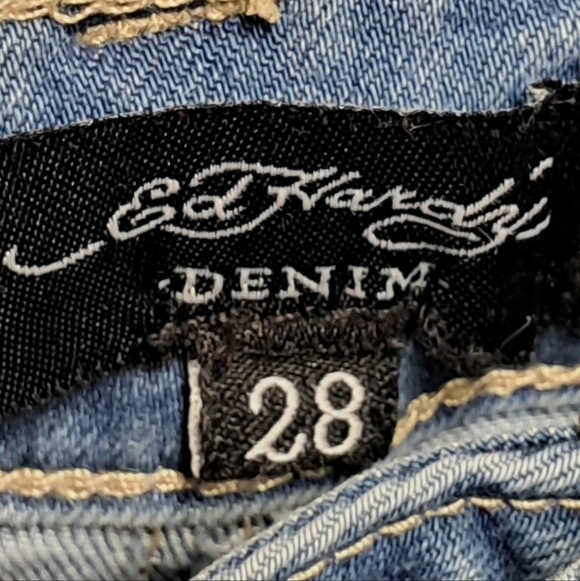 Ed Hardy Wide Legged Jeans Size 28 - Picture 4 of 7
